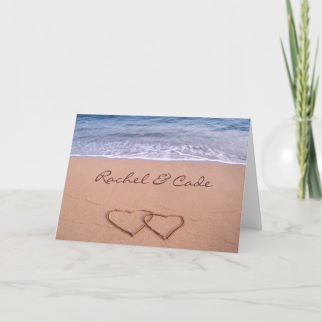 Liebe auf der Beach Card (Vorderseite)