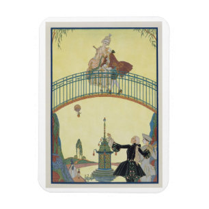 Liebe auf der Brücke, Illustration für 'Partys Magnet