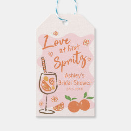 Liebe auf der ersten Spritz-Brautparty-Geschenktaf Geschenkanhänger