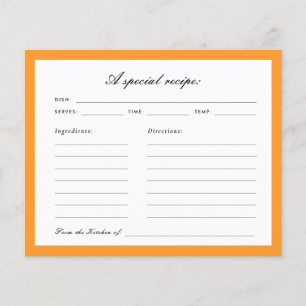 Liebe auf der First Spritz Brautparty Recipe Card