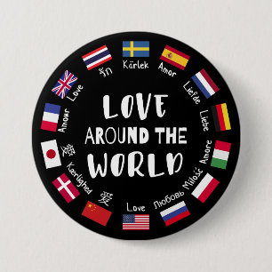Liebe auf der ganzen Welt Sprachen Button