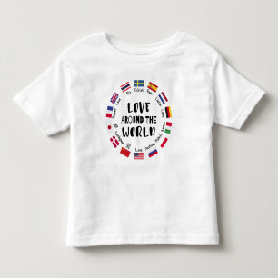 Liebe auf der ganzen Welt Sprachen Kleinkind T-shirt