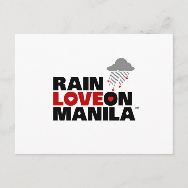 Liebe auf der Manila Postkarte (Vorderseite)