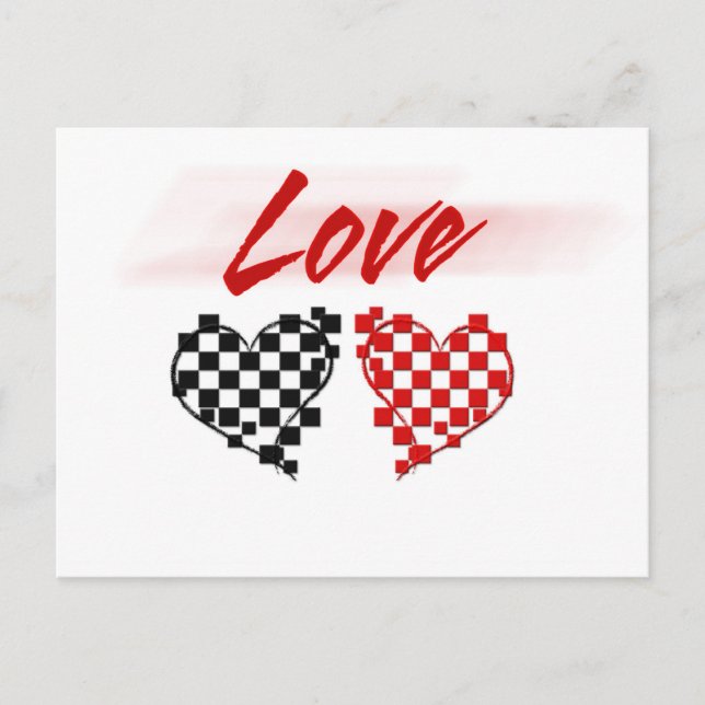 Liebe auf der Schnellspur - für Nascar-Fans Postkarte (Vorderseite)