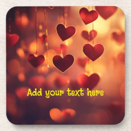 "Liebe auf jeder Tabelle" - Set für benutzerdefini Getränkeuntersetzer