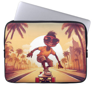 Liebe auf Rädern - Cooles Skateboarden Herzdesign Laptopschutzhülle