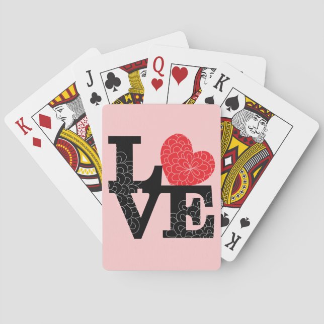 Liebe Aufdruck Spielkarten (Rückseite)