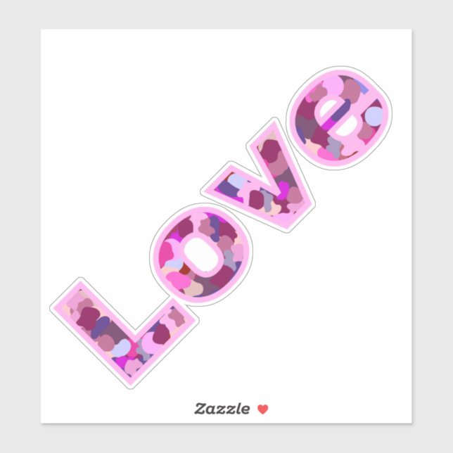 Liebe Aufkleber (Blatt)