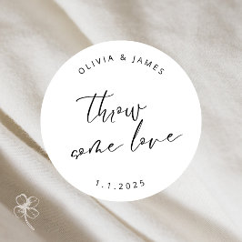 Liebe-Aufkleber auswerfen Runder Aufkleber