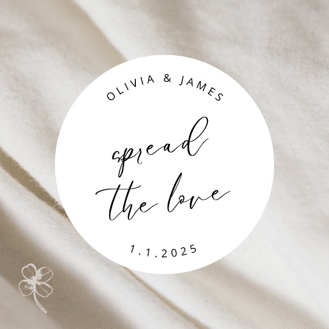 Liebe-Aufkleber verbreiten Runder Aufkleber (Von Creator hochgeladen)