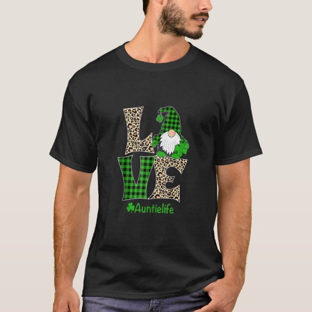 Liebe Auntie Life St Patricks Day T-Shirt (Vorderseite)