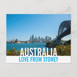 Liebe aus Australien Sydney Harbour Bridge Opera Postkarte
