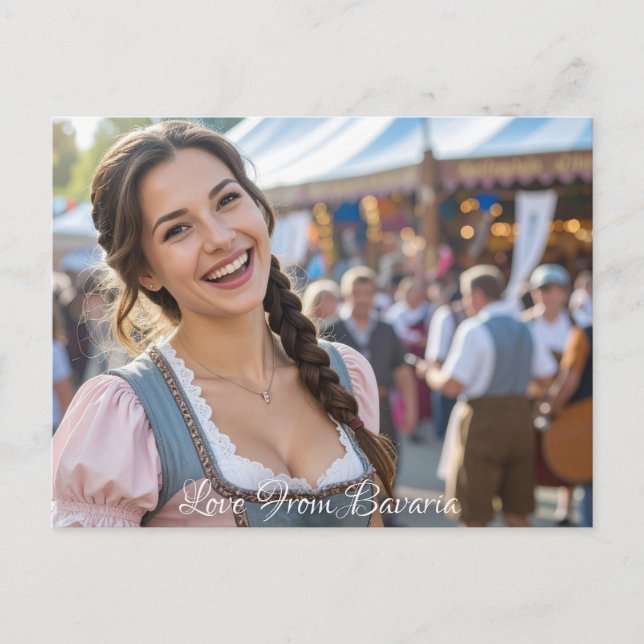 LIEBE AUS BAYERN POSTKARTE (Vorderseite)