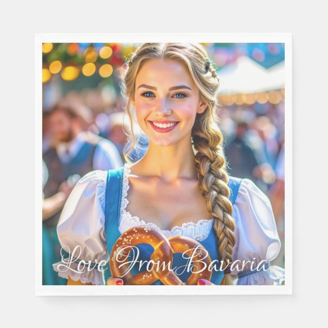 LIEBE AUS BAYERN SERVIETTE (Vorderseite)