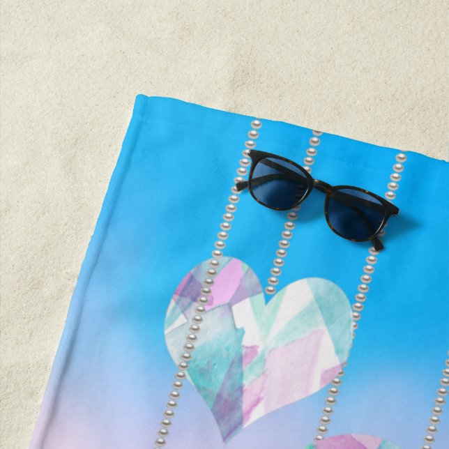 Liebe aus dem Himmel Strandtuch (Beispiel)