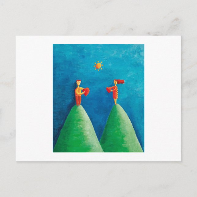 Liebe aus der Ferne Postkarte (Vorderseite)