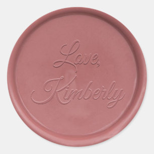 Liebe aus der Vintagen Rose Wax Siegel Sticker