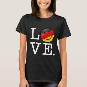 Liebe aus Deutschland - Lächelflagge T-Shirt