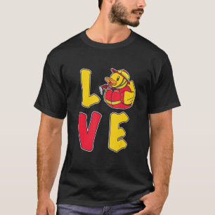 Liebe aus Gummi Duck Squeaky Duck Fun Volunteer Fe T-Shirt