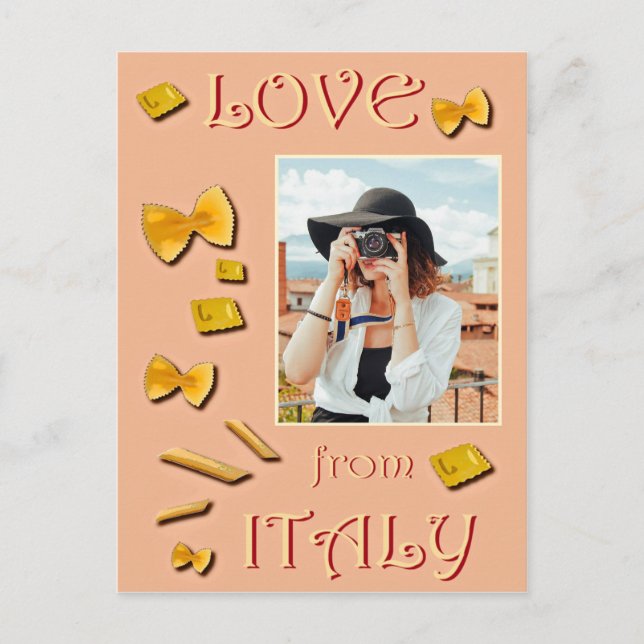 Liebe aus Italien Postkarte (Vorderseite)