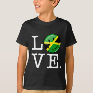 Liebe aus Jamaika - Lächelflagge T-Shirt
