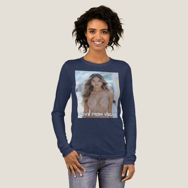 LIEBE AUS VEGAS Tri-Blend SHIRT (Volle Vorderseite)