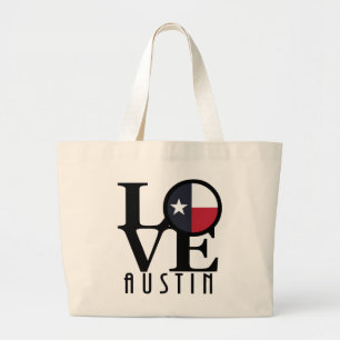 LIEBE Austin Texas Jumbo Stoffbeutel