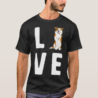 Liebe Australian Shepherds Lover Red Merle Women D T-Shirt