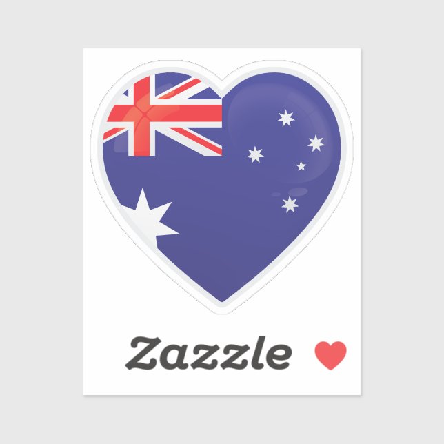 Liebe Australien Aufkleber (Blatt)