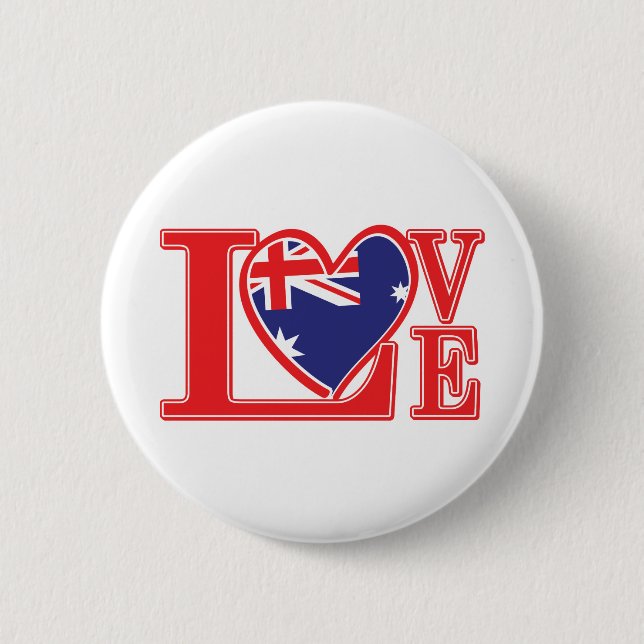 Liebe-Australien Button (Vorderseite)