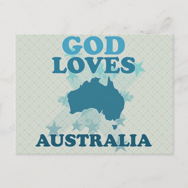 Liebe Australien Postkarte (Vorderseite)