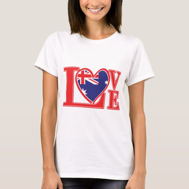 Liebe-Australien T-Shirt (Vorderseite)