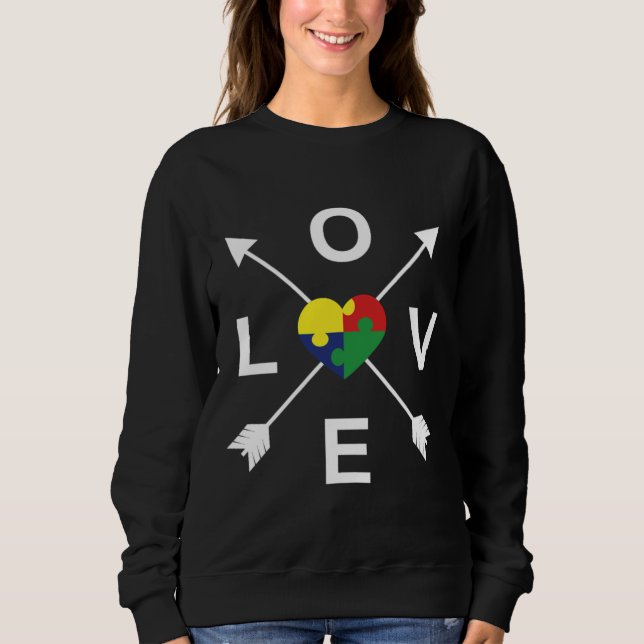 Liebe Autismus 89 Sweatshirt (Vorderseite)