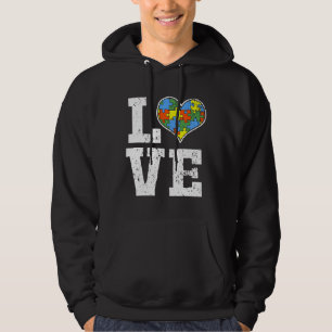 Liebe Autismus Bewusstsein für Kinder Mama Vater H Hoodie