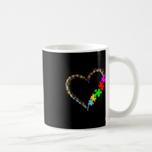 Liebe Autismus Bewusstsein Herz Puzzle Piece Valen Kaffeetasse