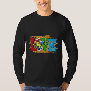 Liebe Autismus Bewusstsein Kindheit Liebe Autismus T-Shirt