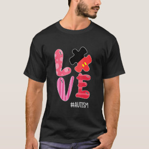 Liebe Autismus-Bewusstsein Puzzle-Band Toleranz An T-Shirt