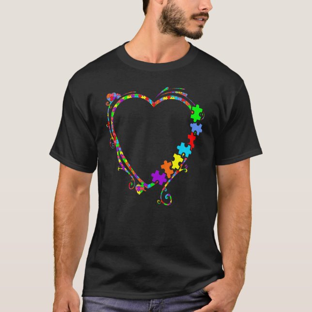 Liebe Autismus Bewusstsein T-Shirt (Vorderseite)