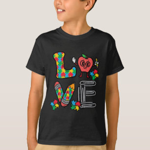Liebe Autismus Bewusstseinslehrer Sped Special T-Shirt