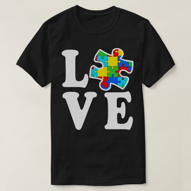 Liebe-autistisches T-Shirt (Design vorne)