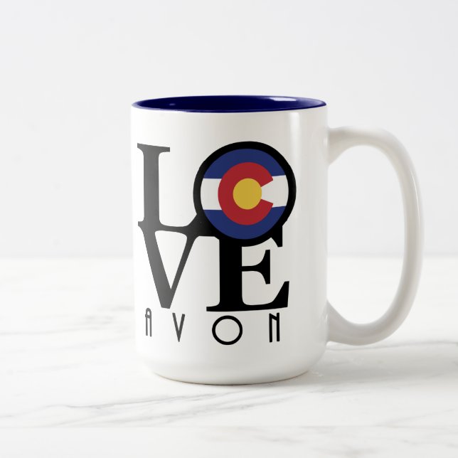 LIEBE Avon 15oz Zweifarbige Tasse (Rechts)