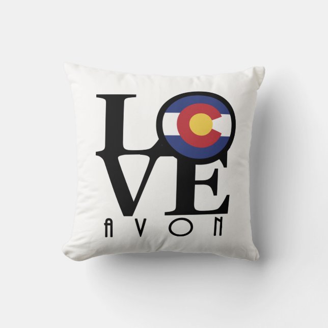 LIEBE Avon CO Kissen (Vorderseite)