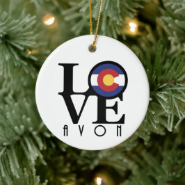 LIEBE Avon Colorado Keramik Ornament