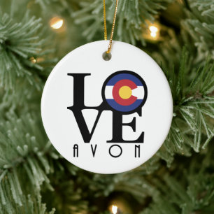 LIEBE Avon Colorado Keramik Ornament