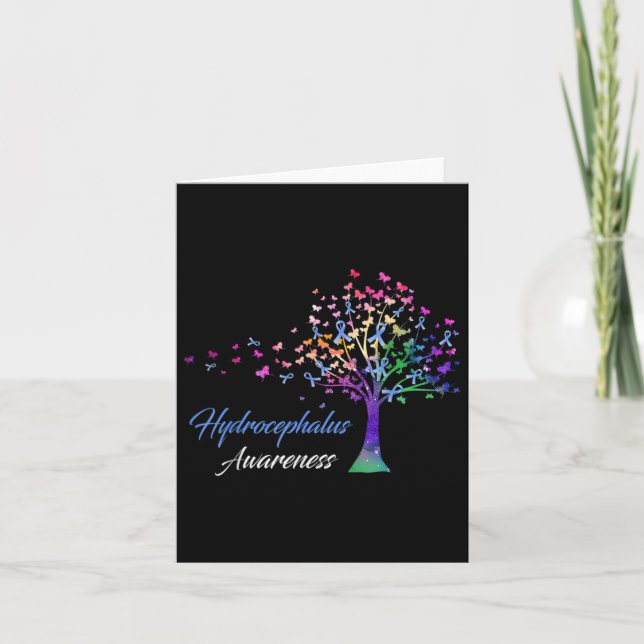 Liebe "Awareness Tree Ribbon" Hoffnung Bewusstsein Karte (Vorderseite)