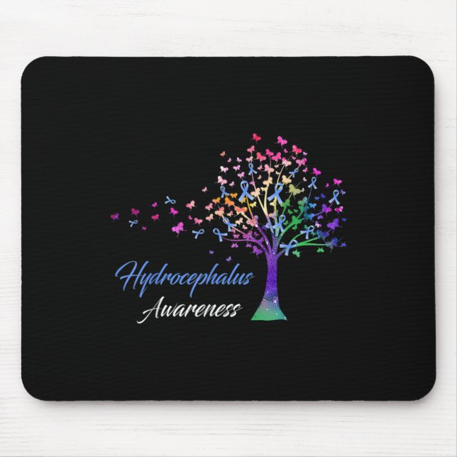 Liebe "Awareness Tree Ribbon" Hoffnung Bewusstsein Mousepad (Vorne)
