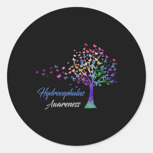Liebe "Awareness Tree Ribbon" Hoffnung Bewusstsein Runder Aufkleber