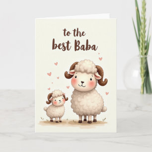 Liebe Baba Schaf Karte