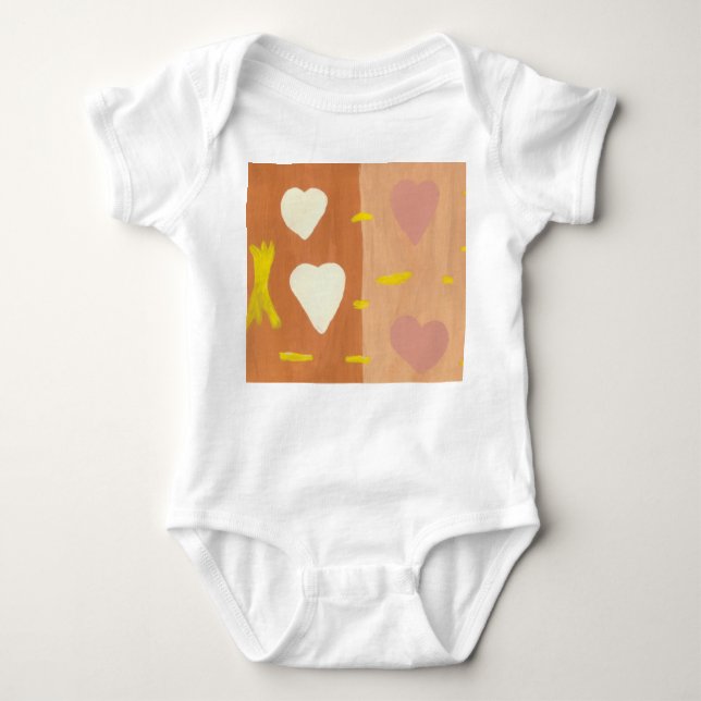 Liebe Baby Jersey Bodysuit Baby Strampler (Vorderseite)