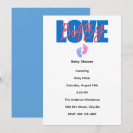 Liebe Baby Shower Einladung